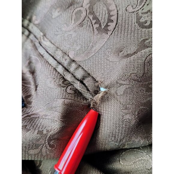 Vintage Arnold Brant Men's Brown Cashmere Mink Blazer Jacket Tag 46L 2 Button - Picture 8 of 16